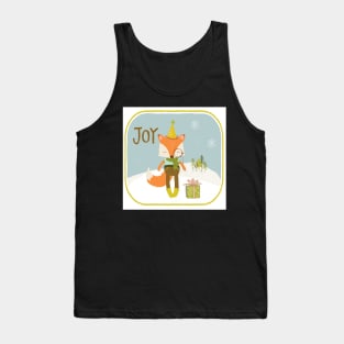 Christmas Fox Winter Joy Tank Top